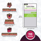 "Chimera" Standard USA Card Sleeves (57.5x89mm) 110 Pack, 60 Micron, SKS-8808
