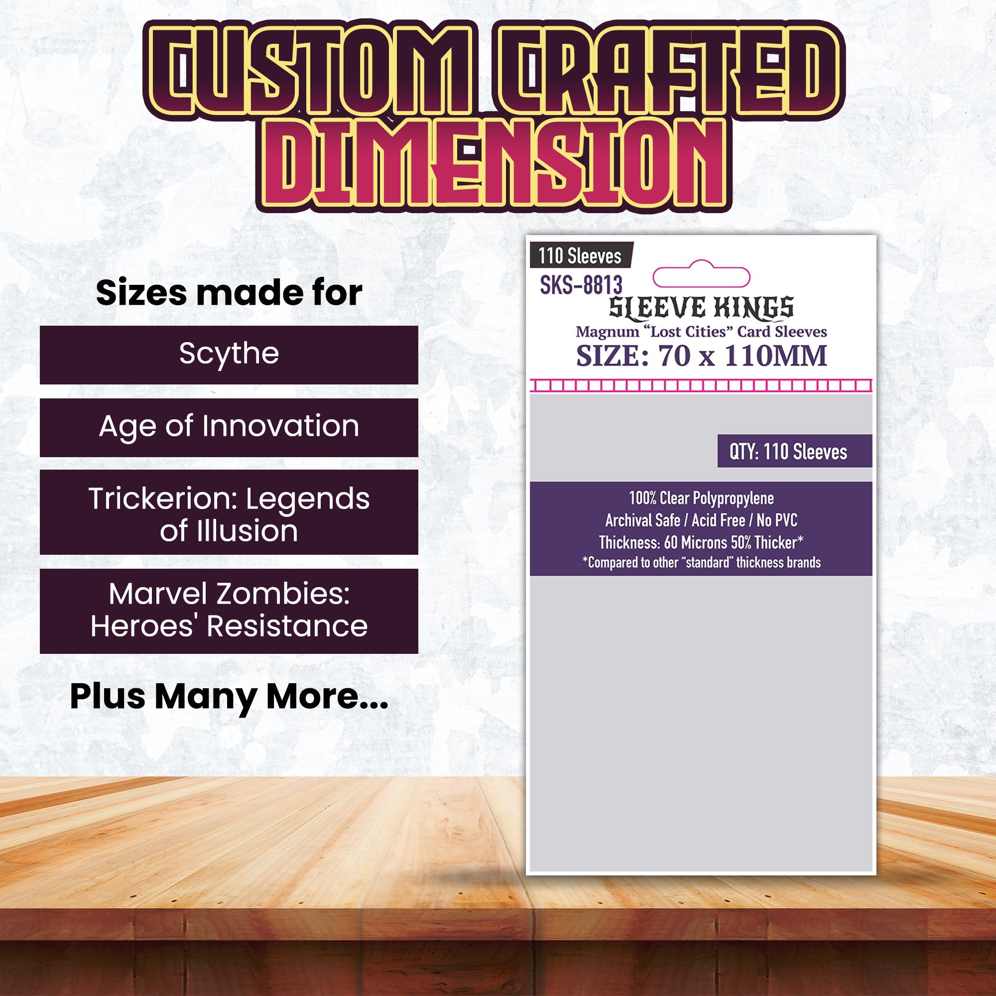 "Lost Cities" Magnum Card Sleeves (70x110mm) 110 Pack, SKS-8813
