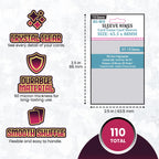 Standard Card Game Card Sleeves (63.5x88mm) 110 Pack, 60 Micron, SKS-8810