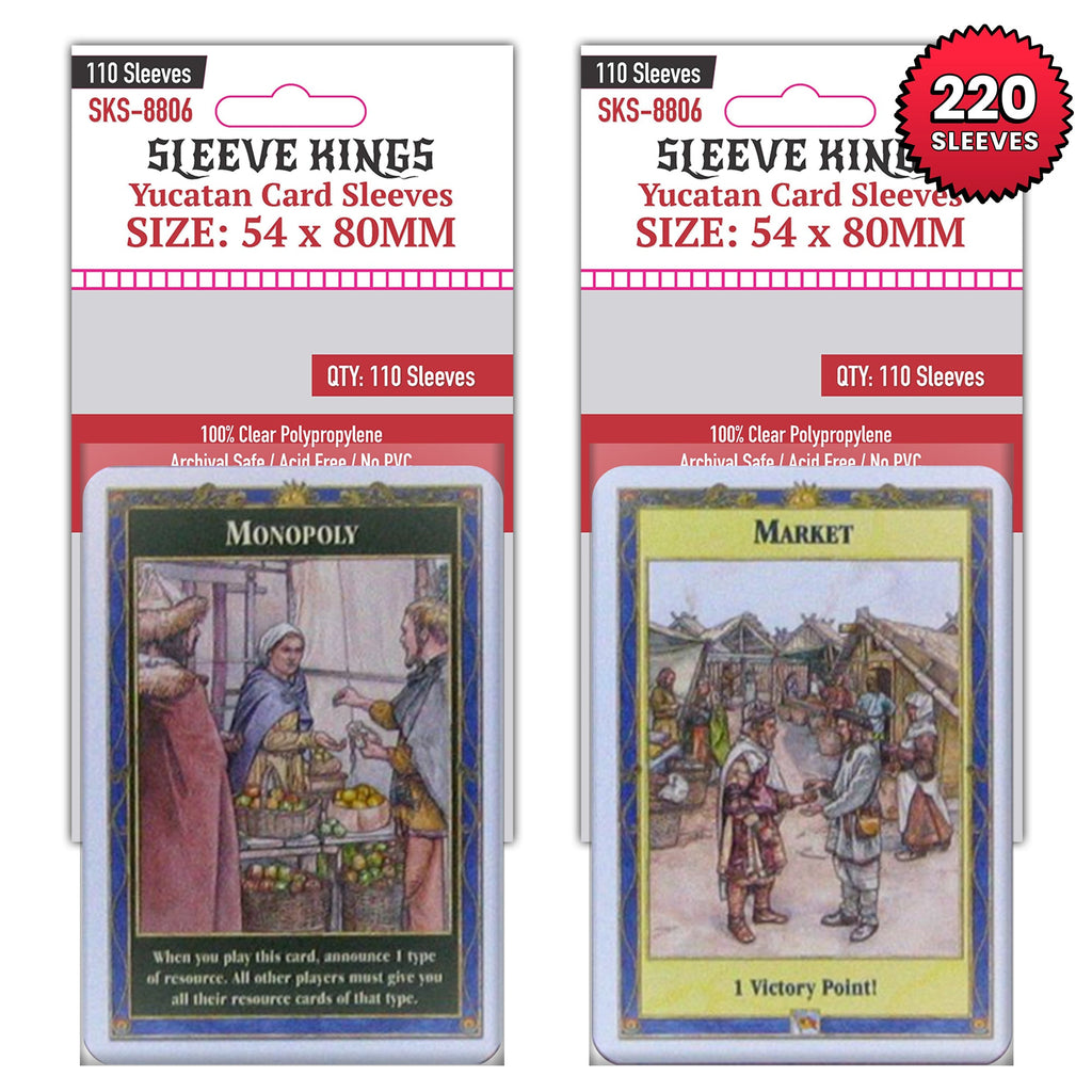 "Catan" Compatible Card Sleeve Bundle (8806 X 2)