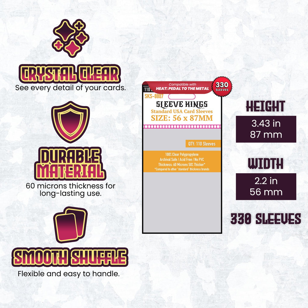 "Heat: Pedal to the Metal" Compatible Card Sleeve Bundle (8807 X 3)