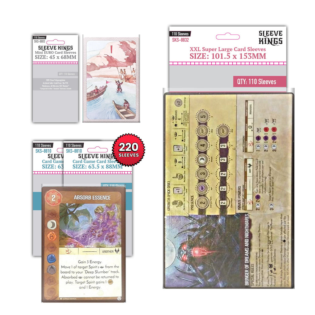 "Spirit Island" Compatible Sleeve Bundle (8803 X 1 + 8810 X 2 + 8832 X 1)