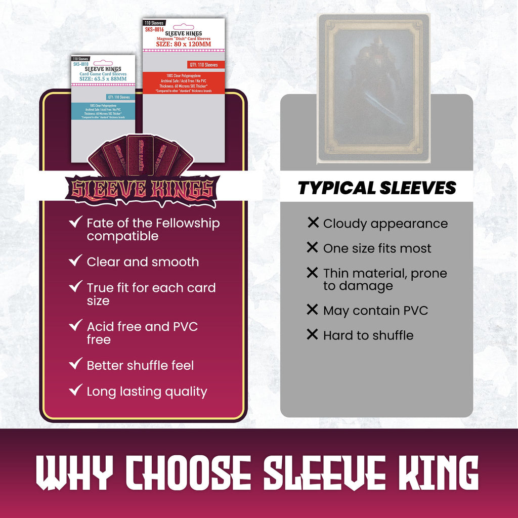 "The Lord of the Rings: Fate of the Fellowship" Compatible Sleeve Bundle (8810 x 1, 8816 x 1)