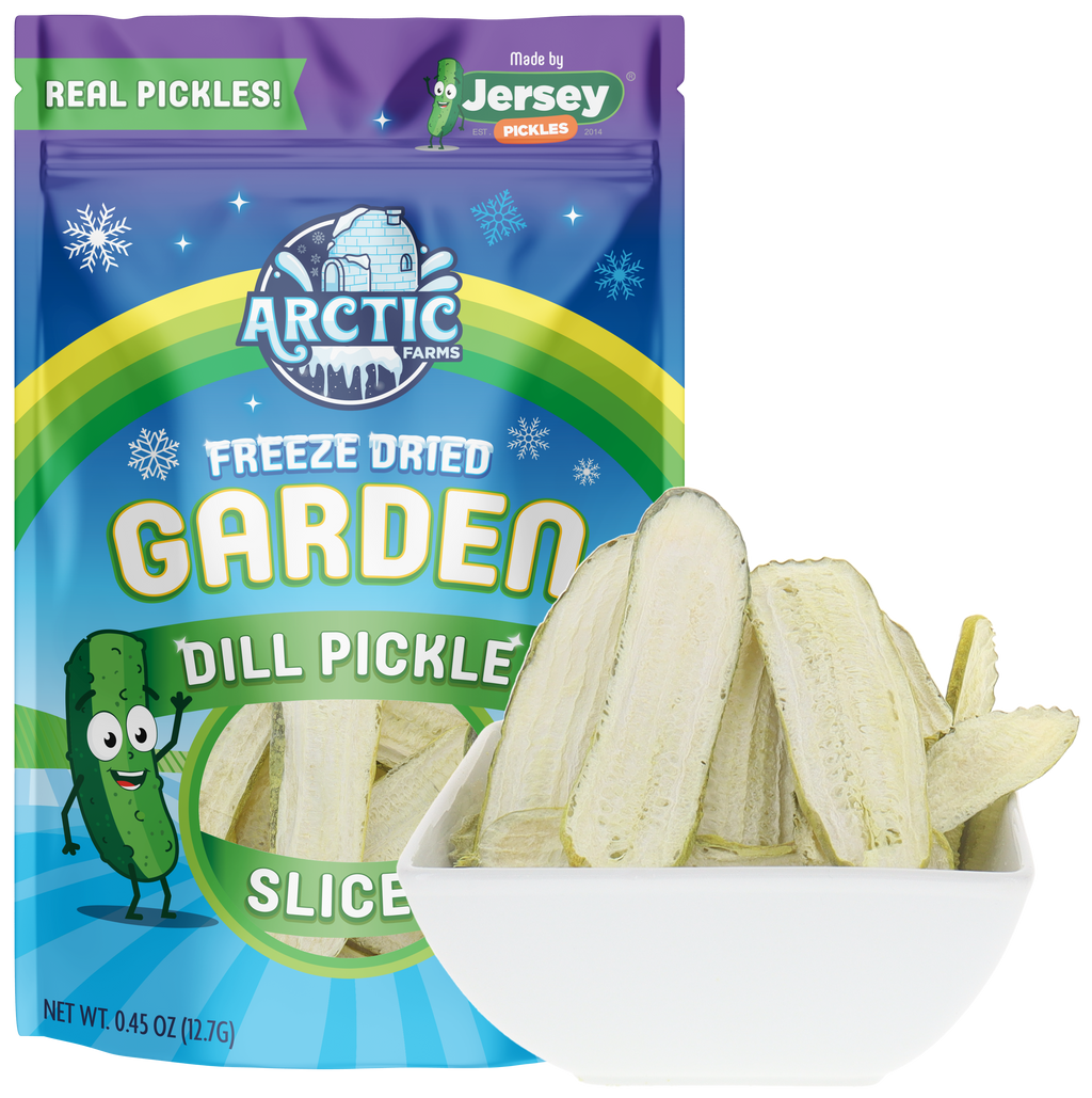 Freeze Dried Kosher Dill Pickle Slices from Jersey Pickles