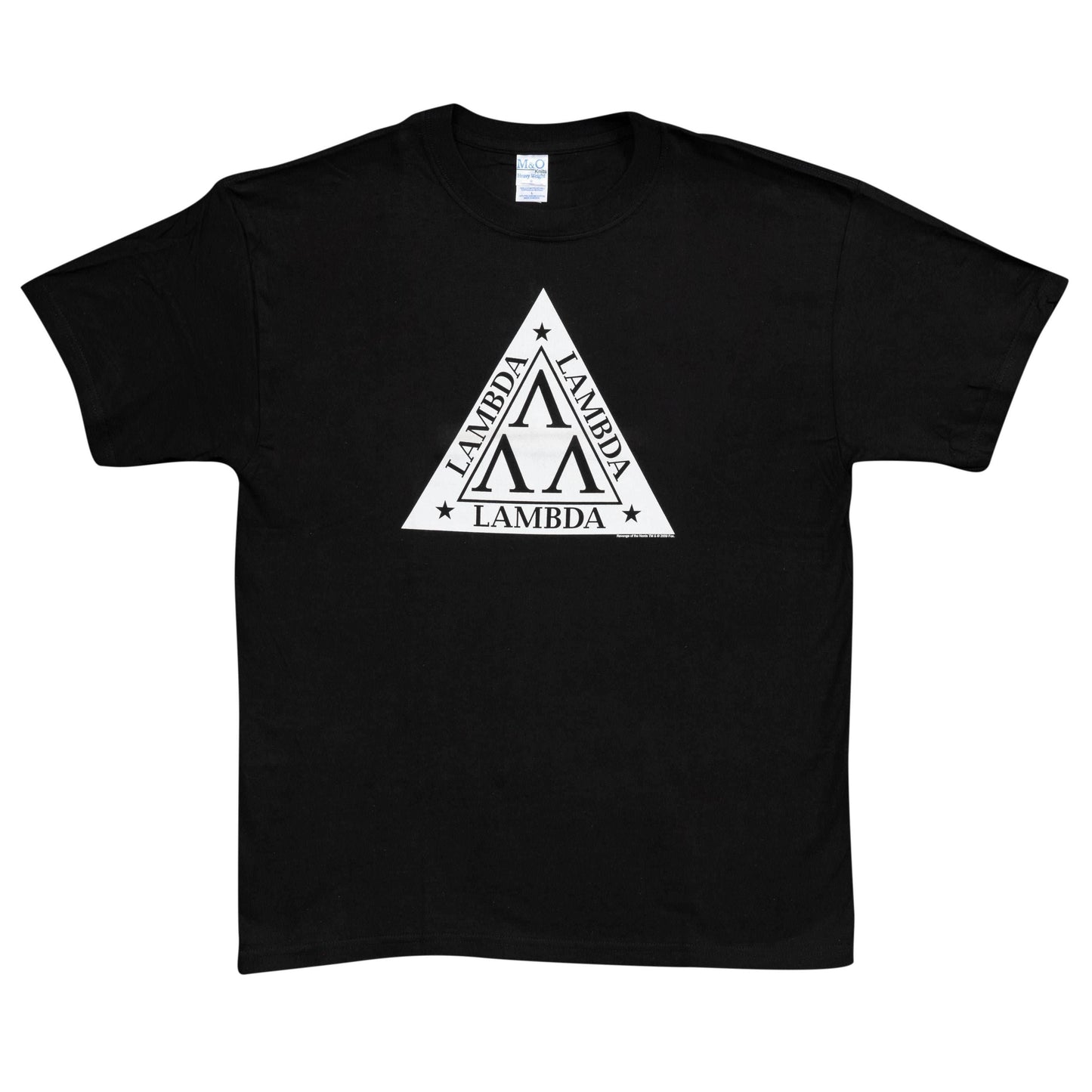 Revenge of the Nerds Lambda Lambda Lambda Adult Black T-Shirt - S