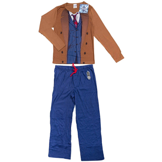 Doctor Who 10th Dr Shirt and Pants Pajama Sleep Set - M