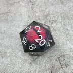Smaug's Eye | Giant D20 Moving Eye DnD Dice | Acrylic RPG Gaming Dice