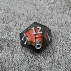 Smaug's Eye | 7 Piece Moving Eye DnD Dice Set | Acrylic RPG Gaming Dice - 