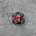 Smaug's Eye | 7 Piece Moving Eye DnD Dice Set | Acrylic RPG Gaming Dice - 