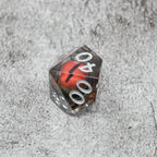 Smaug's Eye | 7 Piece Moving Eye DnD Dice Set | Acrylic RPG Gaming Dice - 