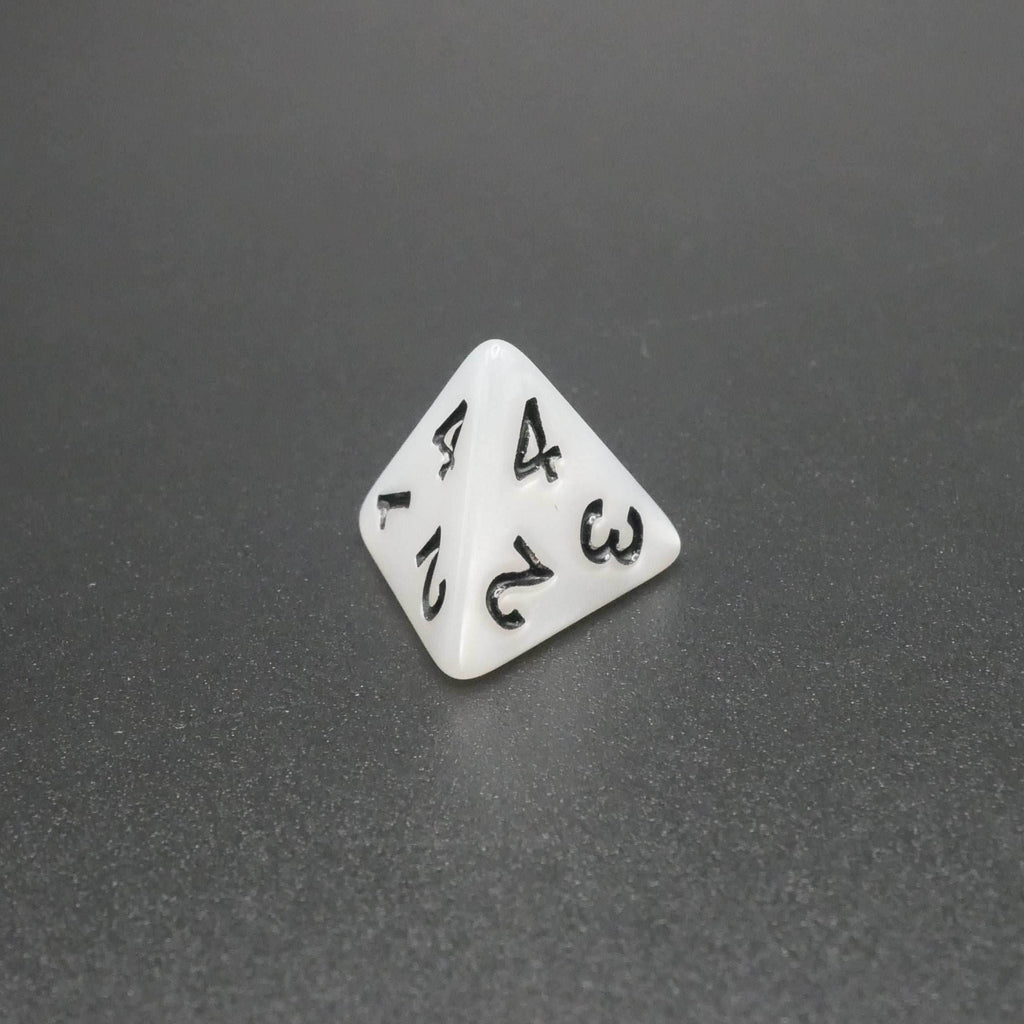 Snowy Owl - 7 Piece DnD Dice Set | Acrylic RPG Gaming Dice - 