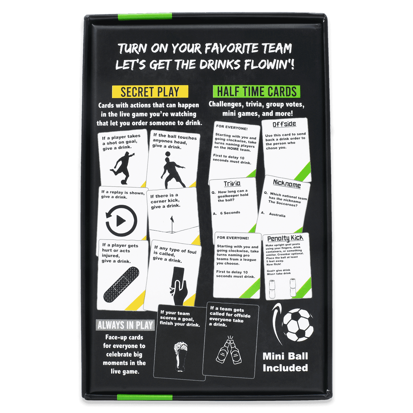 WATCH SOCCER, GET DRUNK - The Live Soccer Drinking Game - 