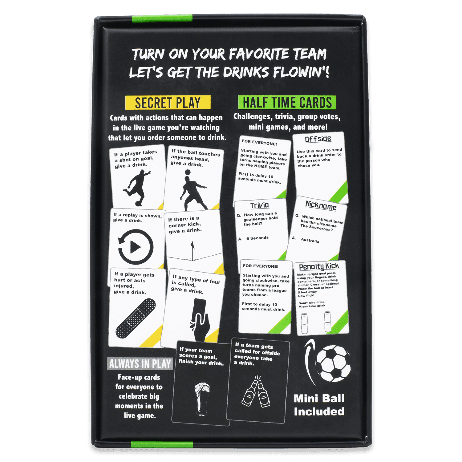 WATCH SOCCER, GET DRUNK - The Live Soccer Drinking Game - 