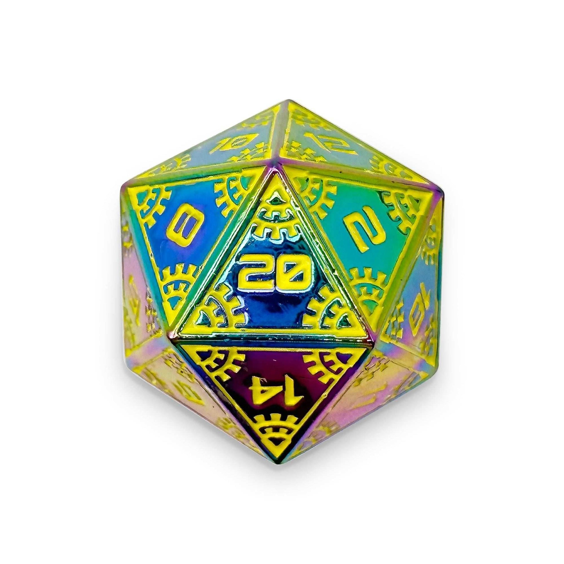 Space Dice Meteor Runestones™ - 25mm D20 - Solar Flare - 