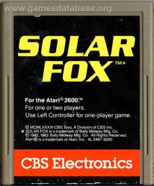 Solar Fox (Atari 2600) - Game Manual Only