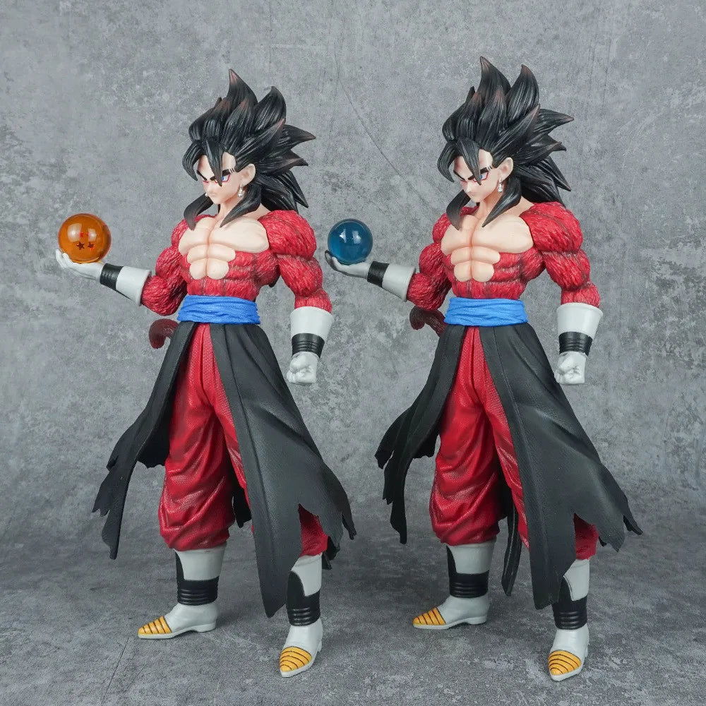 Son Goku Anime Figurine, Dragon Ball GT Super Saiyan 4 Action Figures, Standing Holding Dragon Ball 30 cm