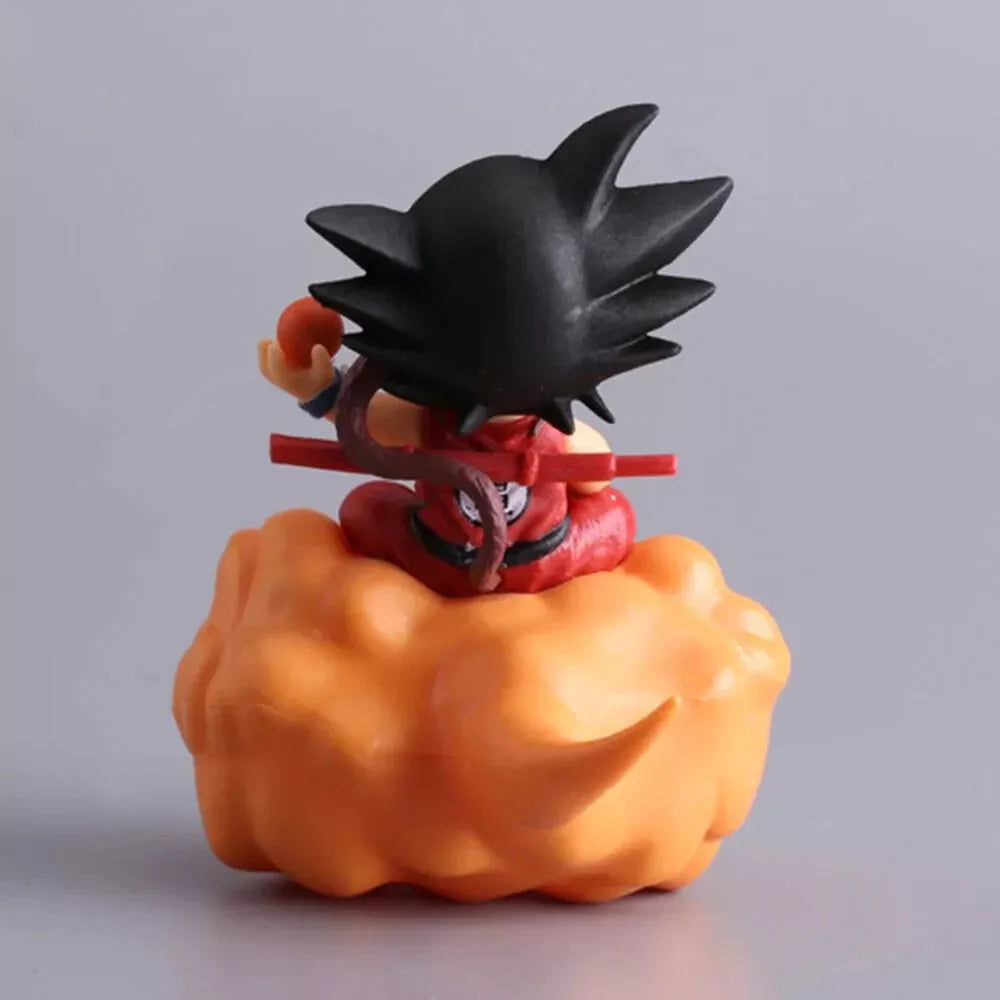 Son Goku Dragon Ball Figure, Dragon Ball Z Flying Nimbus Anime Figurine 4 in