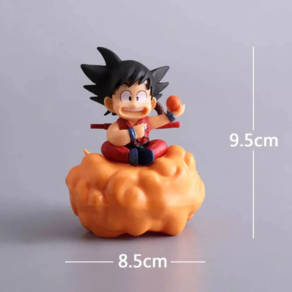 Son Goku Dragon Ball Figure, Dragon Ball Z Flying Nimbus Anime Figurine 4 in