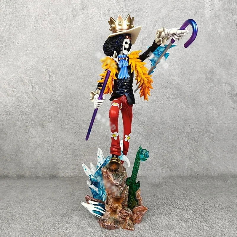 Soul King Brook One Piece Anime Action Figures, Straw Hat Pirates Figurines PVC Statue 33 CM