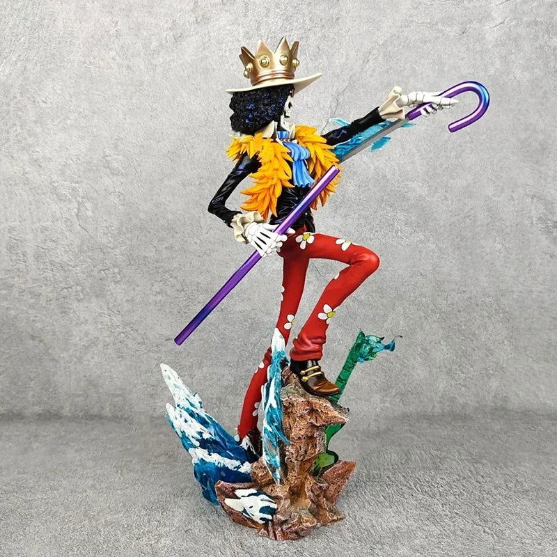 Soul King Brook One Piece Anime Action Figures, Straw Hat Pirates Figurines PVC Statue 33 CM
