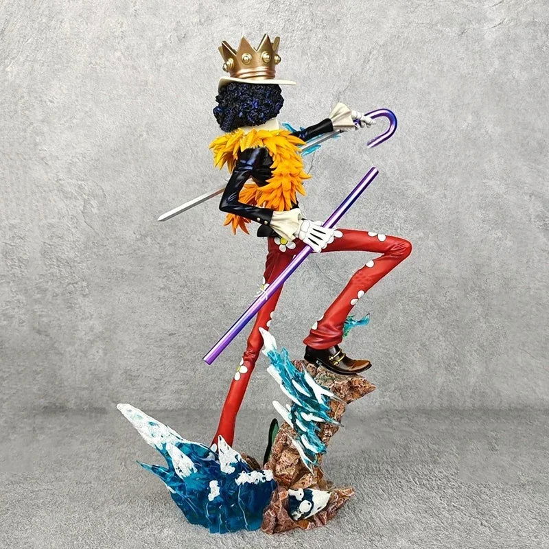 Soul King Brook One Piece Anime Action Figures, Straw Hat Pirates Figurines PVC Statue 33 CM