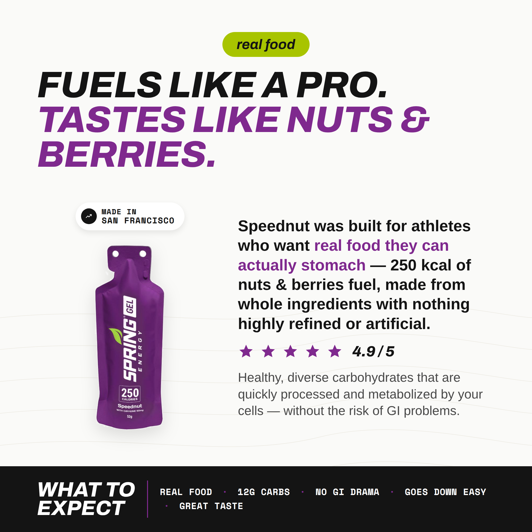Nuts And Berries with 50 mg Caffeine (Vegan) 250 Kcal- Speednut