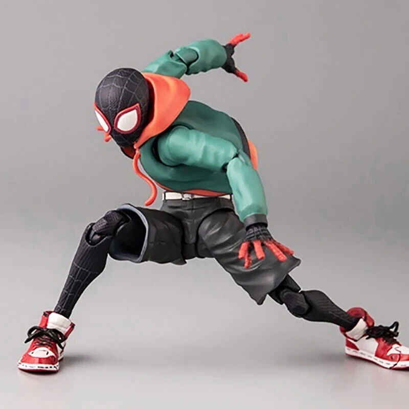 Spiderman Miles Morales Figure, Marvel Spider-Man Spider Verse Figurine 5 in