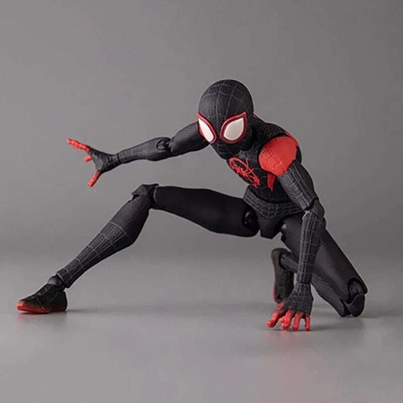 Spiderman Miles Morales Figure, Marvel Spider-Man Spider Verse Figurine 5 in