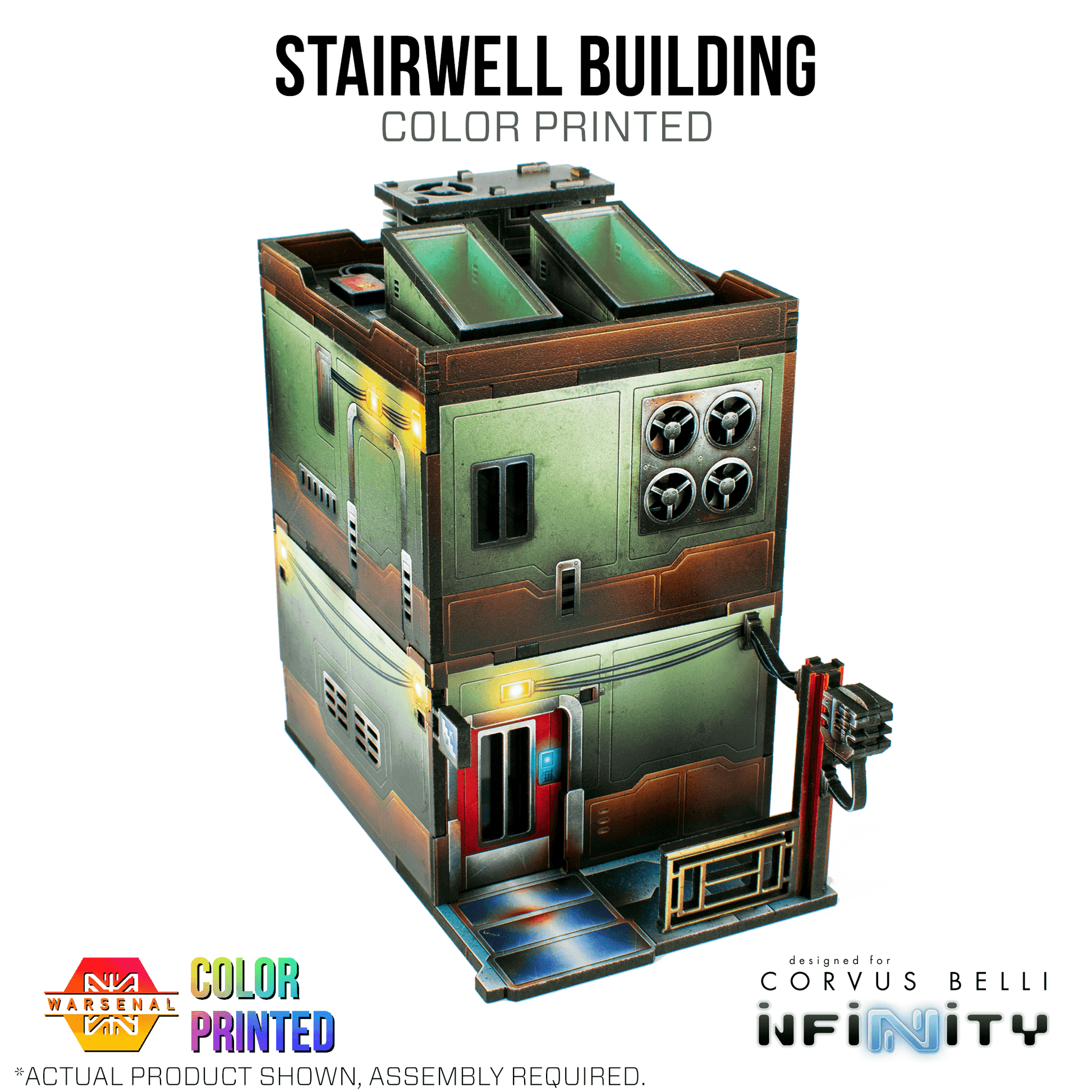 Xiguan Stacks - Stairwell Building [Color Printed] - 