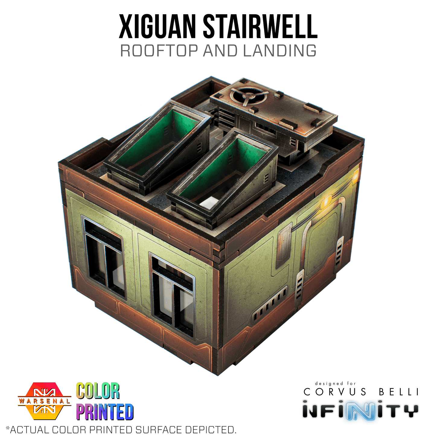 Xiguan Components - Stairwell - Rooftop & Landing / Color Printed