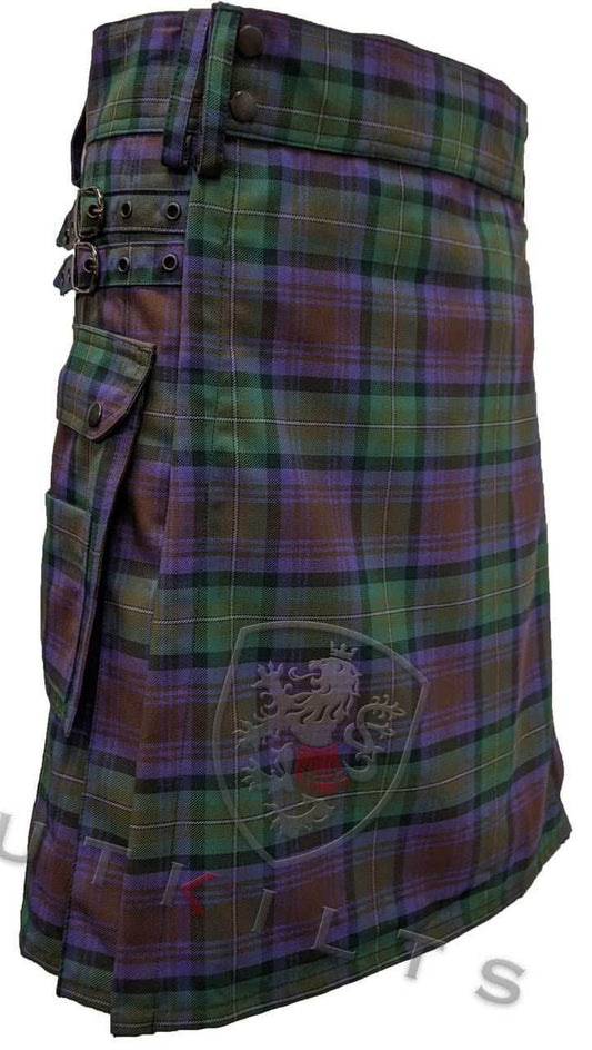 Standard Isle of Skye Tartan Utility Kilt - 30 / 22