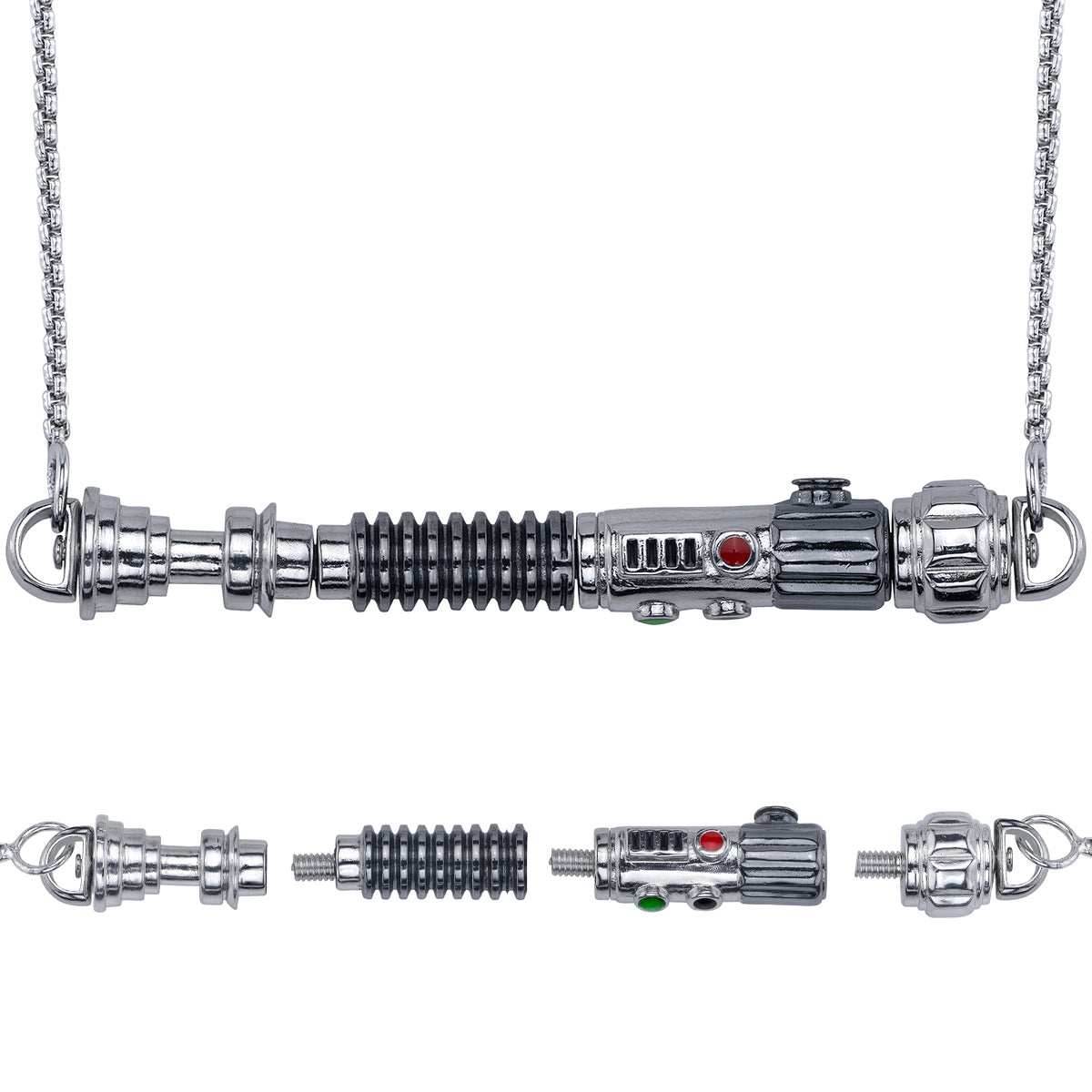 Star Wars X RockLove LIGHTSABER WORKSHOP Duty and Resolve Lightsaber Necklace - 