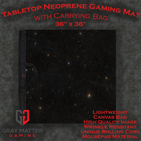 Starfield - Neoprene Battle Mat - X-Wing, Armada, Battlefleet Gothic, Space, Starships - 36x36