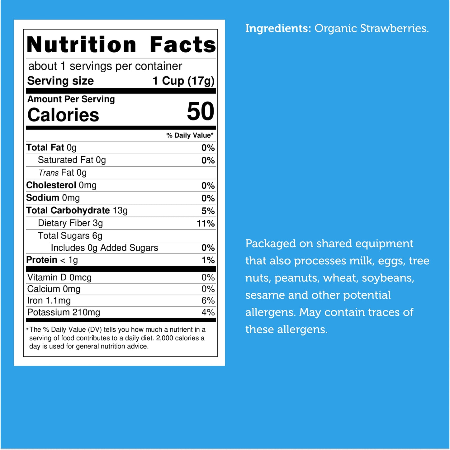 Freeze Dried Organic Strawberry Slices