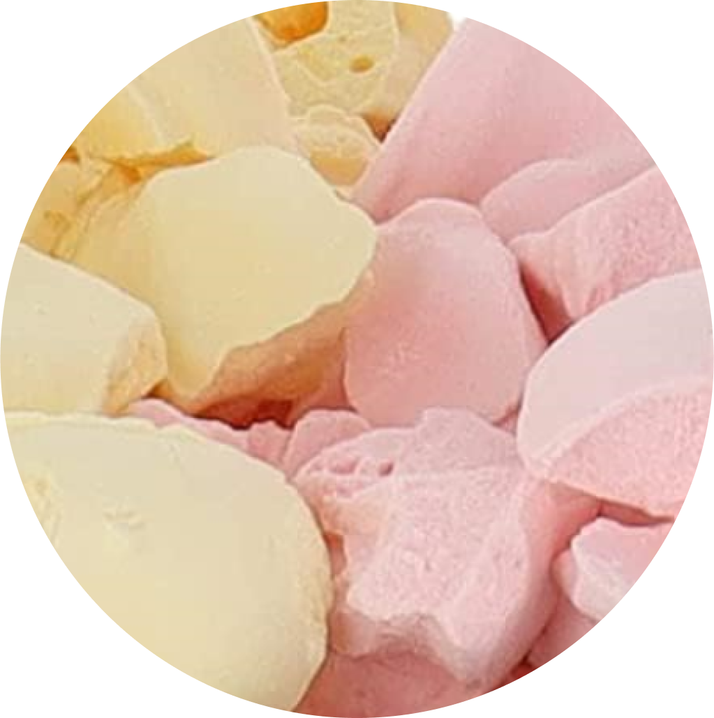 Freeze Dried Ice Cream That Does Not Melt (Bits) Strawberry Banana Mix
