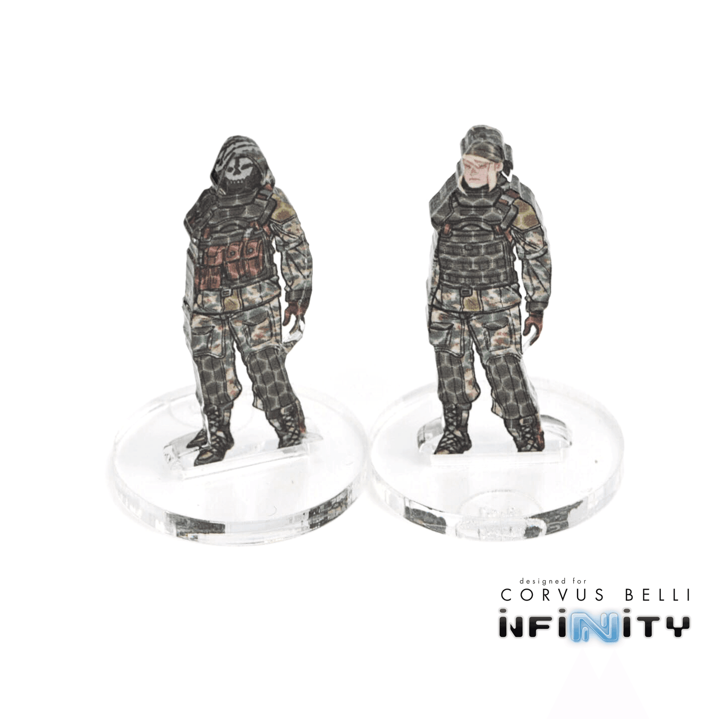 Infinity 3D Markers - Strelok (2x 25mm Camo -3)
