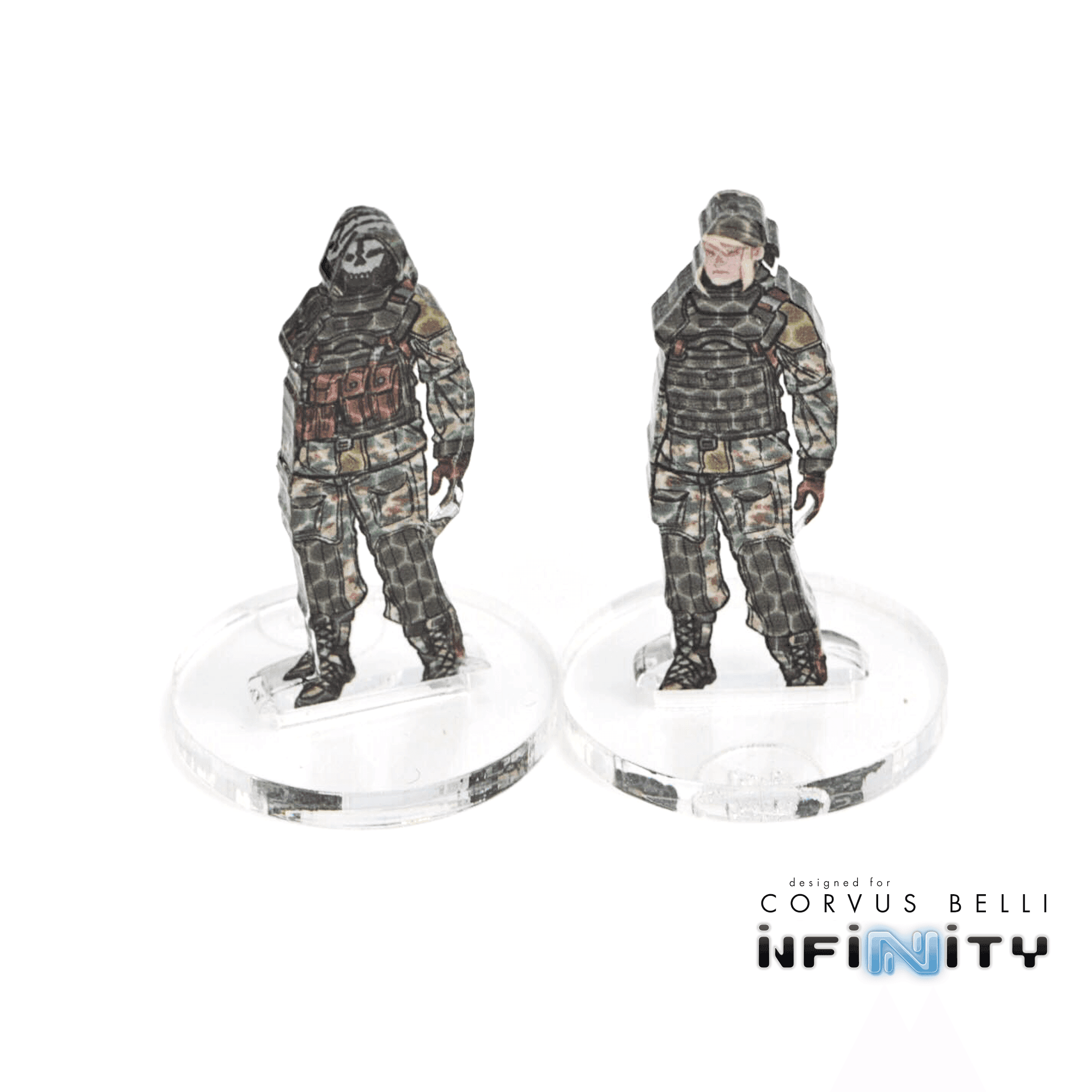 Infinity 3D Markers - Strelok (2x 25mm Camo -3)