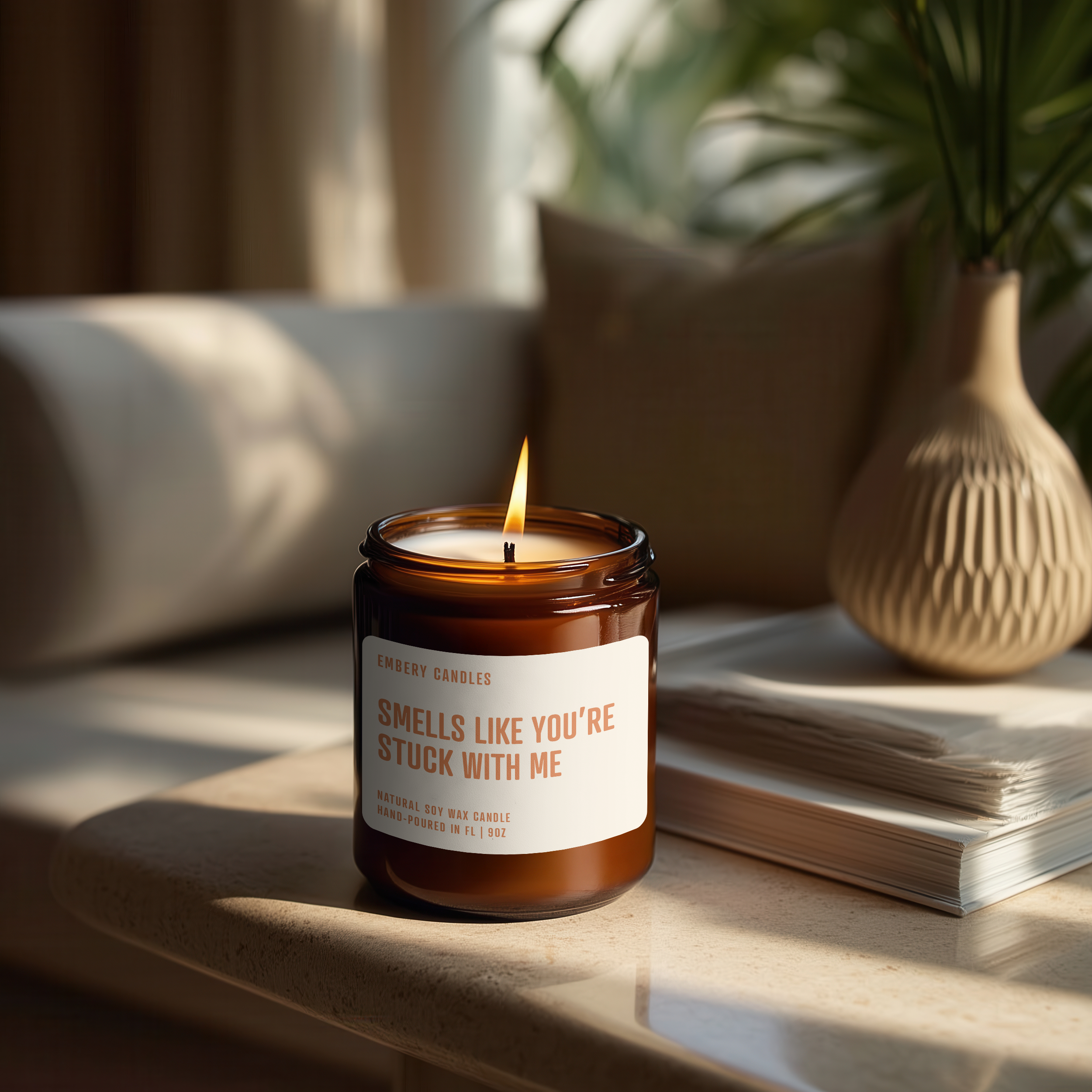 Smells Like You're Stuck with Me | Soy Wax Scented Candle