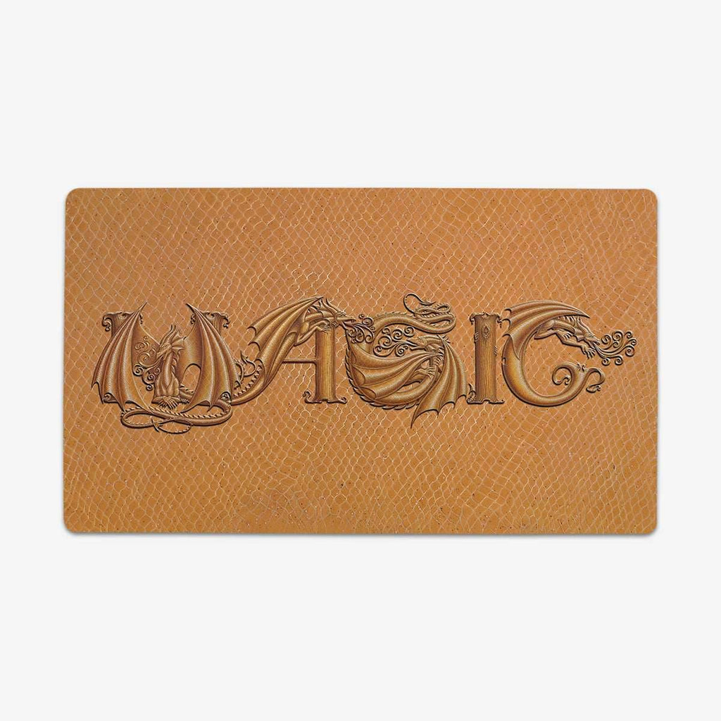 ZooLN Dragonskin Magic Playmat - Standard Playmat / Raw and Gold / Plain