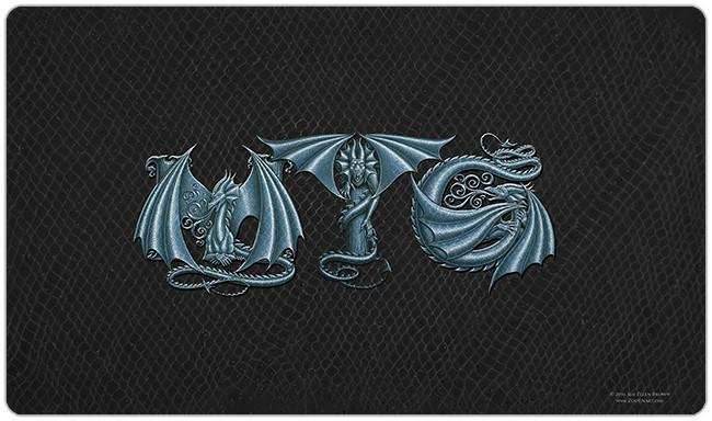 ZooLN Dragonskin MTG - Black & Silver / Plain