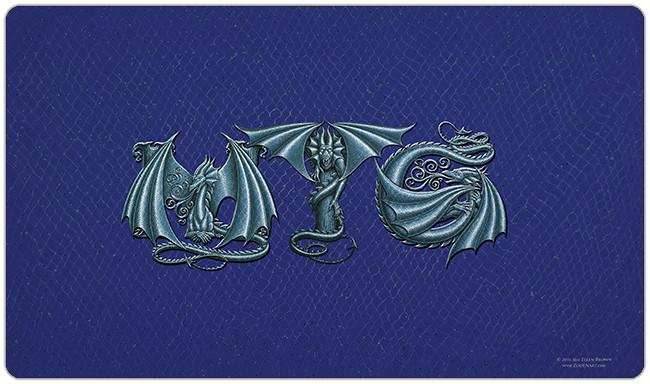ZooLN Dragonskin MTG - Blue & Silver / Plain