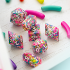 Sugar Rush Handmade Resin DND Dice Set