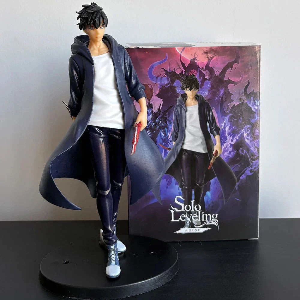 Sung Jin-Woo Anime Figure Solo Leveling Action Figurines Shadow King Desktop Collectible Display Toy