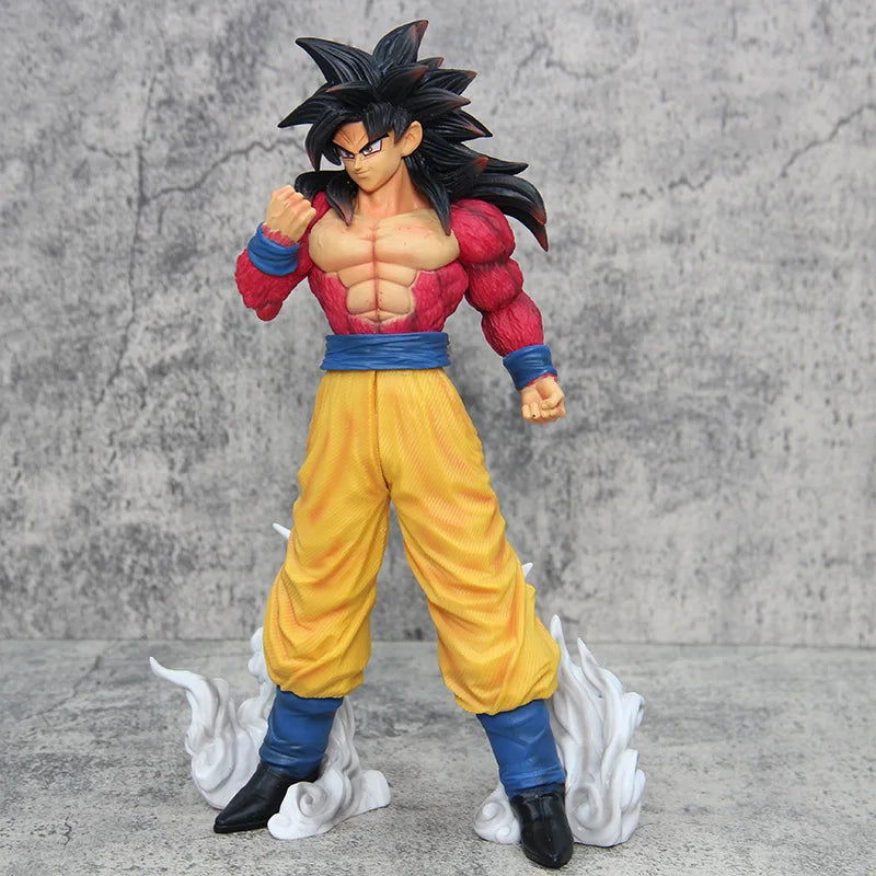 Super Saiyan 4 Son Goku Anime Figure, SSJ4 Dragon Ball GT Figurines PVC Statue 30 CM