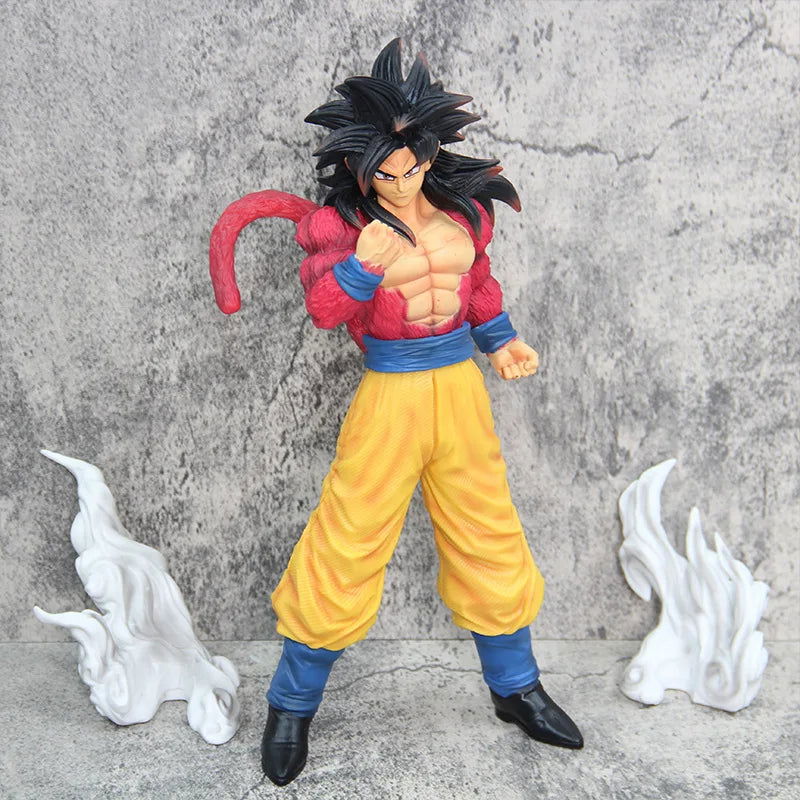 Super Saiyan 4 Son Goku Anime Figure, SSJ4 Dragon Ball GT Figurines PVC Statue 30 CM