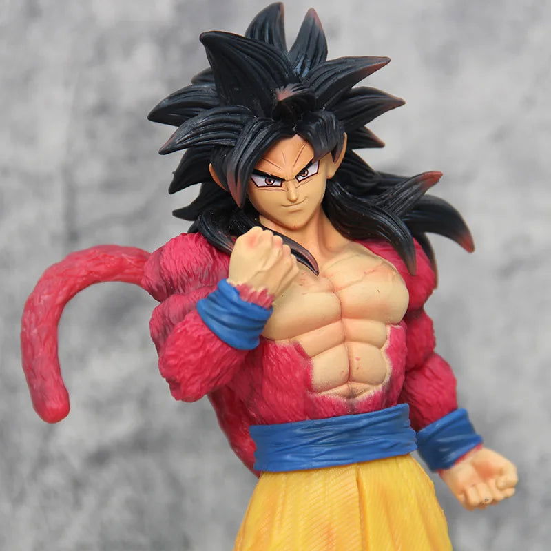 Super Saiyan 4 Son Goku Anime Figure, SSJ4 Dragon Ball GT Figurines PVC Statue 30 CM