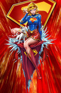 Supergirl Krypto Red Burst Print