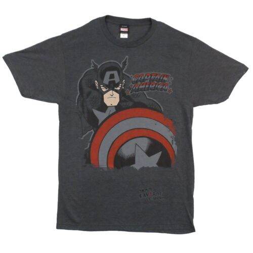 Captain America Deep Red Marvel Comics Adult T-Shirt - S