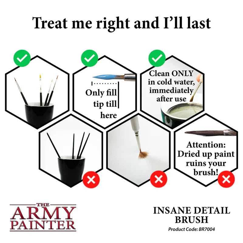 Army Painter Tools: Wargamer Brush - Insane Detail - 