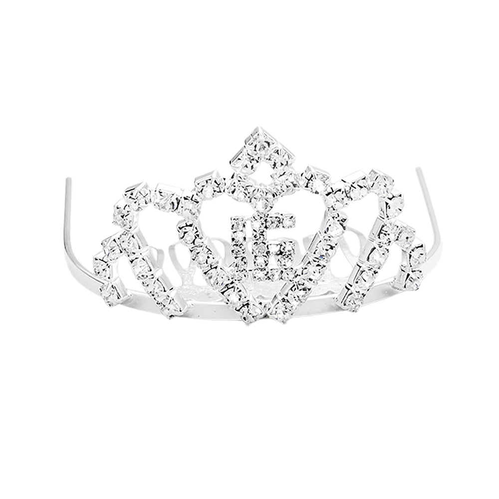 "16" Crystal Rhinestone Mini Tiara